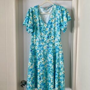 🌺3/$18 Sale Fit & Flare Floral Midi Dress